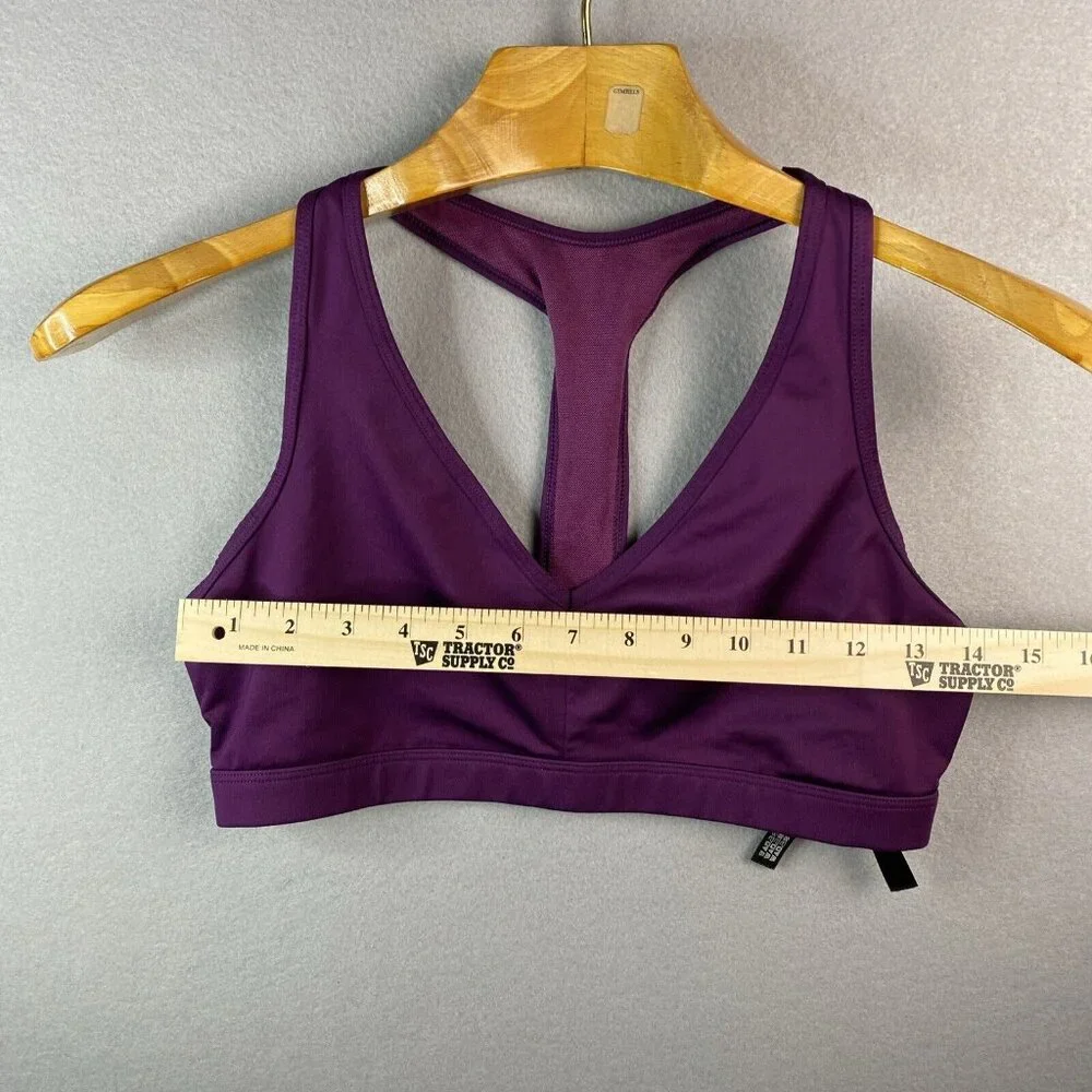 Victoria’s Secret Sport Lilac Racerback Back Sports Bra Sz L No Padding Gym Yoga - Picture 4 of 9